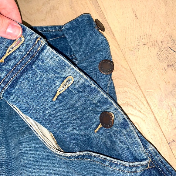 Free People Denim Overall Dress Size 2 - Picture 3 of 6